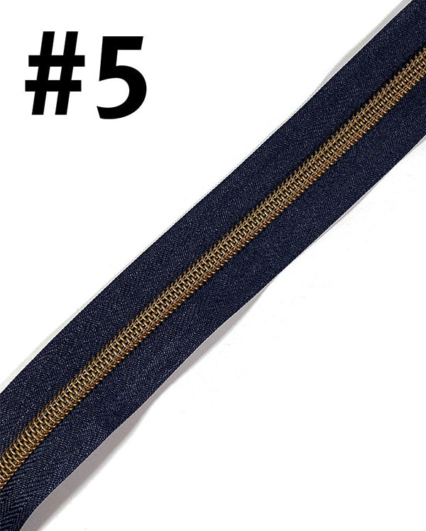 #5 Zipper Tape, 3m (118″), Navy