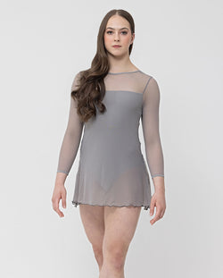 Studio 7, AMBER MESH DRESS,  Steel, Childs, CHD33